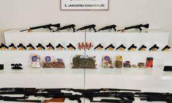 Çok sayıda silah ele geçirildi: 9 gözaltı