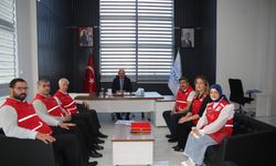 Vali Canalp, Kızılay Heyetini Kabul Etti