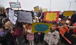 15 Temmuz Şehitleri Anaokulu öğrencileri Gazze’deki çocukların haklarına dikkat çekti