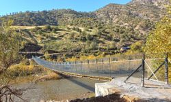 Yolüstü Köyü Dere Engeli Aştı. Modern Asma Köprü yapıldı