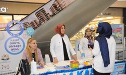 14 Kasım Dünya Diyabet Günü için farkındalık standı kuruldu