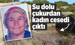 Su dolu çukurdan kadın cesedi çıktı