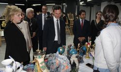 Batman’da Kadın Kursiyerler El Sanatları Sergisi Açtı