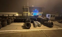 211 kaçak kamyon lastiği ele geçirildi