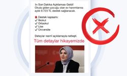 Okula giden çocuğu olan ev hanımlarına destek iddialarına yalanlama