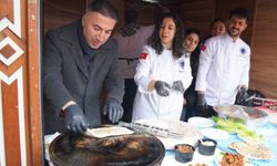 Üniversite şambörek standı açtı
