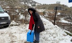 Zorlu Kış Şartlarına Rağmen Aşılar Köy Köy Ulaştırılıyor