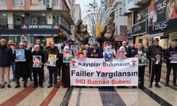 İHD Batman Şubesi 723.Haftada, Cüneyt Aydınlar’ın Akıbetini Sordu