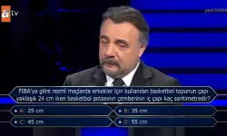 FIBA'ya göre resmî maçlarda erkekler için kullanılan basketbol topunun çapı yaklaşık 24 cm iken basketbol potasının çemberinin iç çapı kaç santimetred?