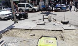 Kent Genelinde Yoğun Yol Ve Kaldırım Çalışması