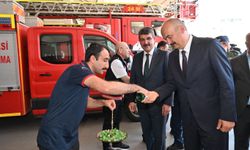 Vali Canalp’ten İtfaiye Kahramanlarına Moral Desteği