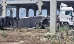 Beton blok işçilerin üzerine düştü: Bir ölü, bir yaralı
