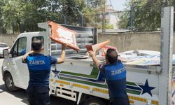 Edip Solmaz Caddesi ve Kıbrıs Şehitleri’nde Materyallere El Konuldu