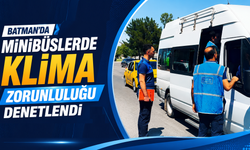 Batman'da Minibüslerde Klima Zorunluluğu Denetlendi