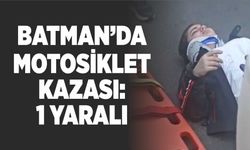 BATMAN’DA MOTOSİKLET KAZASI:1 YARALI