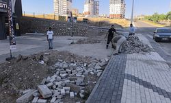Batman’da Parke Ve Kaldırım Onarımları Sürüyor