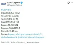 Malatya’da deprem hissedildi mi? Elazığ'da deprem mi oldu, 16 Temmuz Perşembe Elazığ deprem şiddeti kaç?