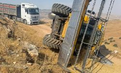 Kurtalan'da biçerdöver devrildi