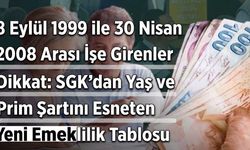 EYT'yi Kaçıranlara Dev Reform! 1999-2008 Arası Girişliler İçin Kademeli Emeklilik Tablosu Sızdı