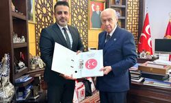 MHP Batman İl Başkanı Çetin, Devlet Bahçeli ile bir araya geldi