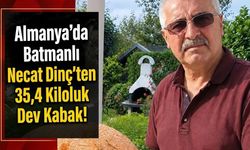 Almanya’da Batmanlı Necat Dinç’ten 35,4 Kiloluk Dev Kabak!
