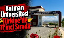 Batman Üniversitesi Türkiye’de 11’inci Sırada