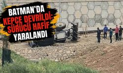 Batman’da Kepçe Devrildi: Sürücü Hafif Yaralandı