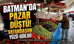 Batman’da pazar fiyatları düştü! Vatandaşın yüzü güldü