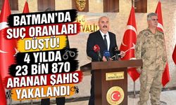 Batman’da Suç Oranları Düştü! 4 Yılda 23 Bin 870 Aranan Şahıs Yakalandı