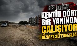 Belediye Kentin Dört Bir Yanında Çalışıyor