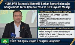HÜDA PAR Batman Milletvekili Serkan Ramanlı’dan Ağrı Kongresinde Tarihi Çerçeve Yasa ve Sivil Siyaset Mesajı!