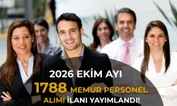 KAMUYA DEV ÇIKARMA! EKİM AYINDA 31 AKTİF İLANDA TOPLAM 1.788 MEMUR VE PERSONEL ALINACAK