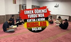 Erkek Öğrenci Yurdu’nda Kur’an-ı Kerim Kursları Başladı