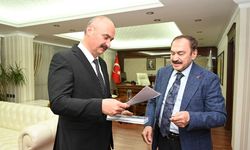 Eski Bakan Veysel Eroğlu’ndan Batman Valisi Ekrem Canalp’e ziyaret
