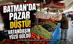 Batman’da pazar fiyatları düştü! Vatandaşın yüzü güldü