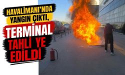 HAVALİMANI’NDA YANGIN ÇIKTI, TERMİNAL TAHLİYE EDİLDİ