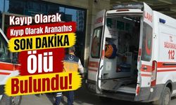 Kayıp olarak aranan şahıs ölü bulundu