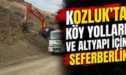 Kozluk’ta Köy Yolları ve Altyapı İçin Seferberlik