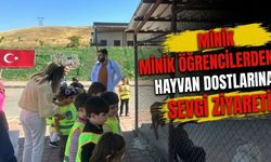 Minik Öğrencilerden Hayvan Dostlarına Sevgi Ziyareti