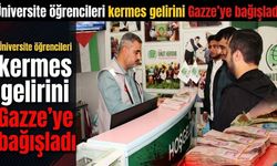 Üniversite öğrencileri kermes gelirini Gazze'ye bağışladı