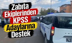 Zabıta Ekiplerinden KPSS Adaylarına Destek