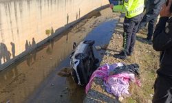 Dereye Düşen otomobil sürücüsü hayatını kaybetti