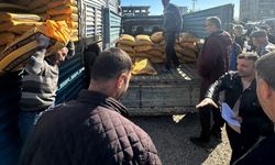 100 çiftçiye 40 bin kilo mercimek tohumu