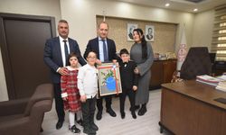 Minik öğrencilerden Kurtaran’a ziyaret