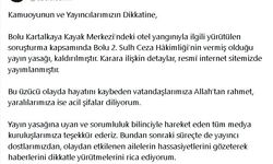 Bolu Kartalkaya'daki otel yangınıyla ilgili yayın yasağı kaldırıldı