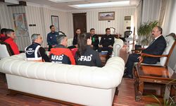 ARAMA KURTARMA DERNEK TEMSİLCİLERİ VALİ CANALP’I ZİYARET ETTİ