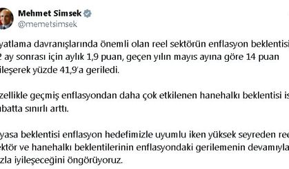 "Enflasyon beklentilerinin hızla iyileşeceğini öngörüyoruz"