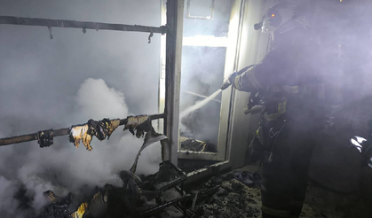 Mobil Mescid'de yangın