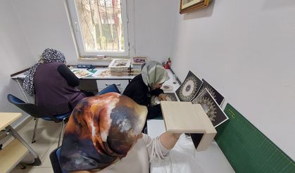 Kadınlar Rölyef Kurslarına Yoğun İlgi Gösteriyor