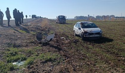 Kontrolden çıkan otomobil takla attı, 1 yaralı